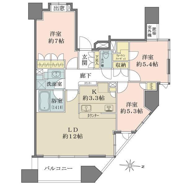 【東向き角部屋】室内きれいにお使いです。