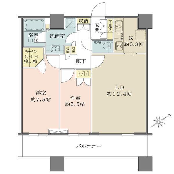 19階部分の南東向き住戸につき、陽当たり・眺望良好です。
