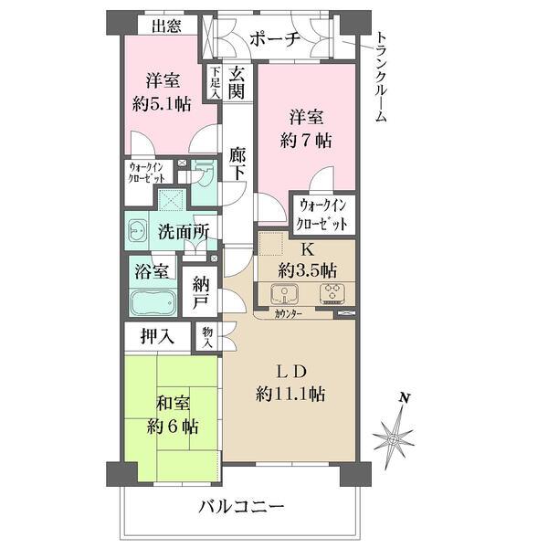 南東向きのため、陽当たり良好です。