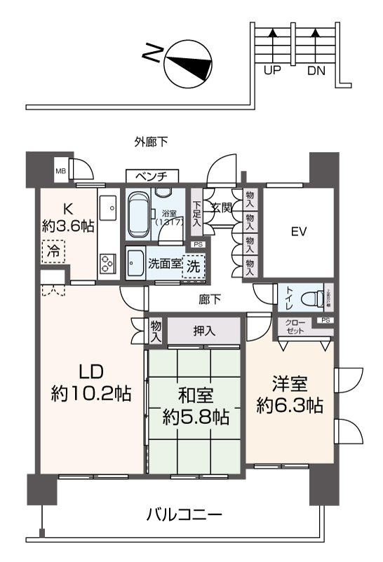 掲載の間取り図は設計図書を基に描き起こしたもので実際とは多少異なる場合があります。