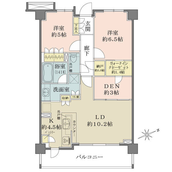 間取詳細 他 　DEN(書斎)：約3.0帖あります。
