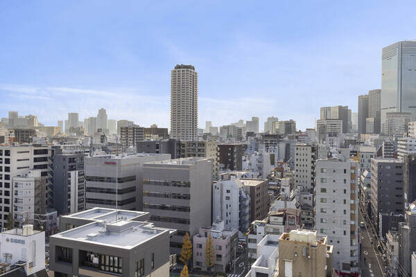 15階建て最上階、北西向き角住戸