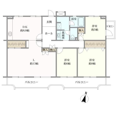 間取り：３ＬＤＫ