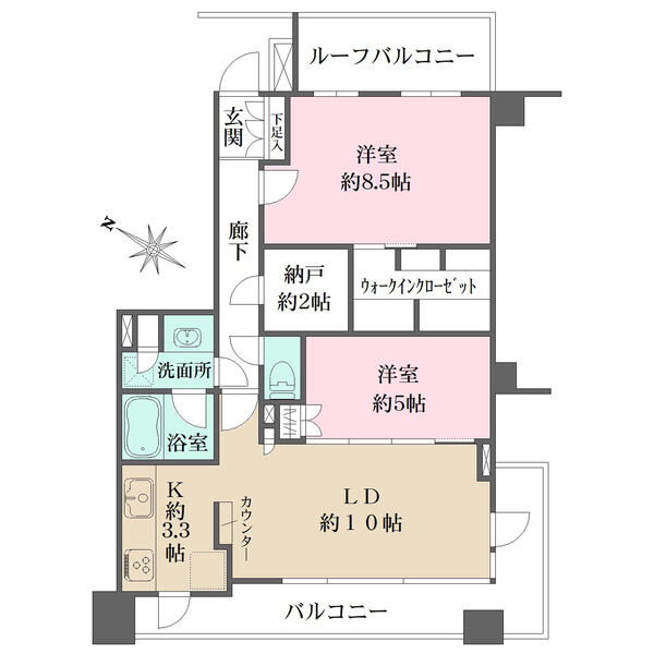 納戸やウォークインクローゼットなど、収納豊富な住まい。開口部が多く、換気をスムーズに行えます。