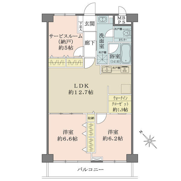 各居室5帖以上の間取りです。