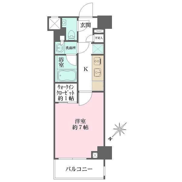 収納力のあるウォークインクローゼットがございます。