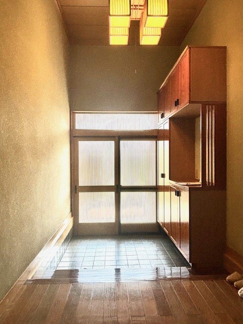 木目が特徴な玄関です。