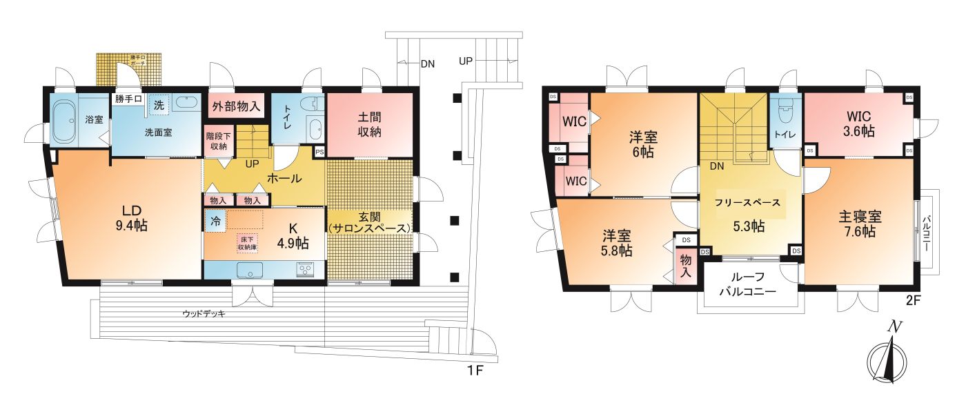 掲載の間取り図は設計図書を基に描き起こしたもので実際とは多少異なる場合があります。