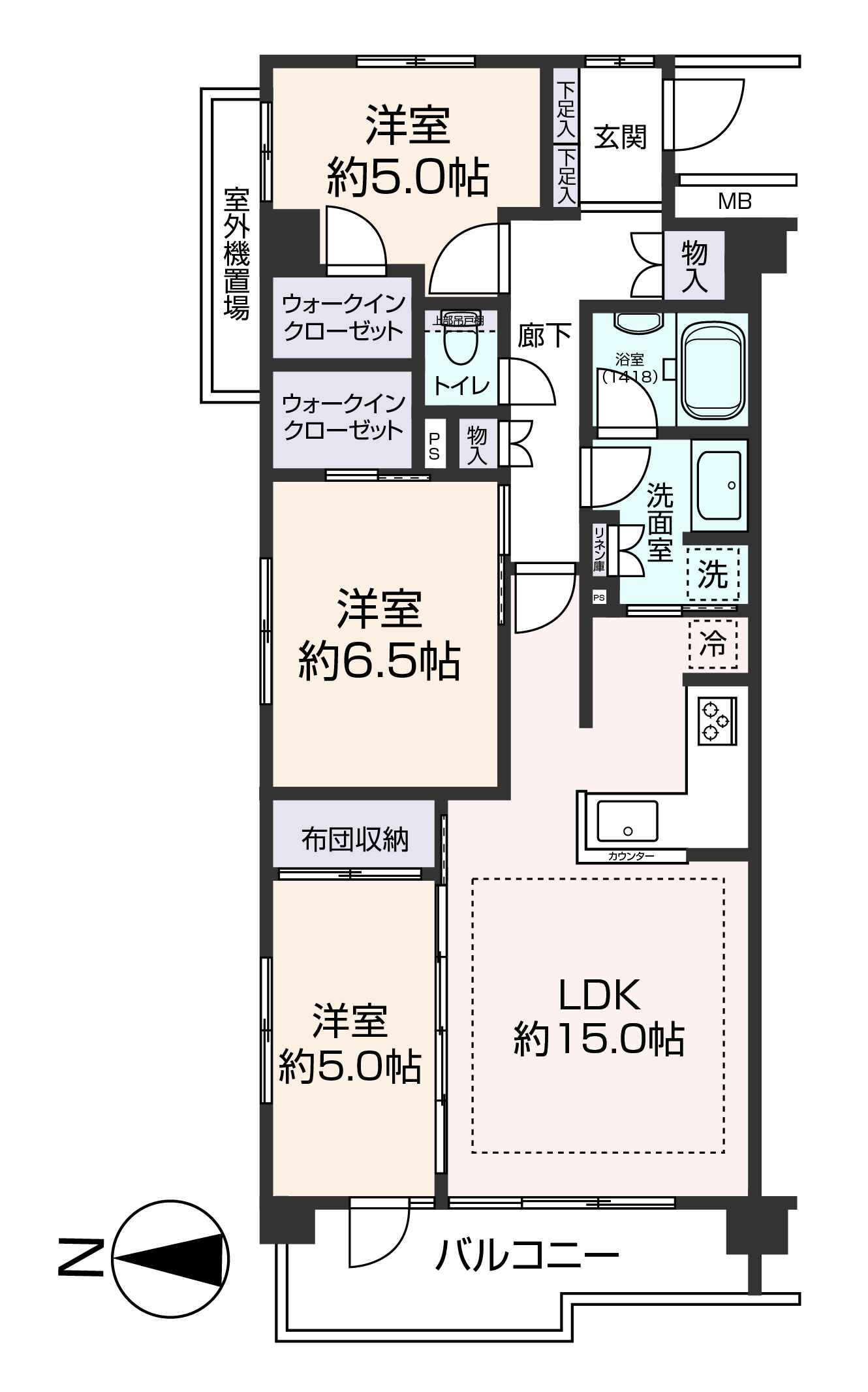 掲載の間取り図は設計図書を基に描き起こしたもので実際とは多少異なる場合があります。