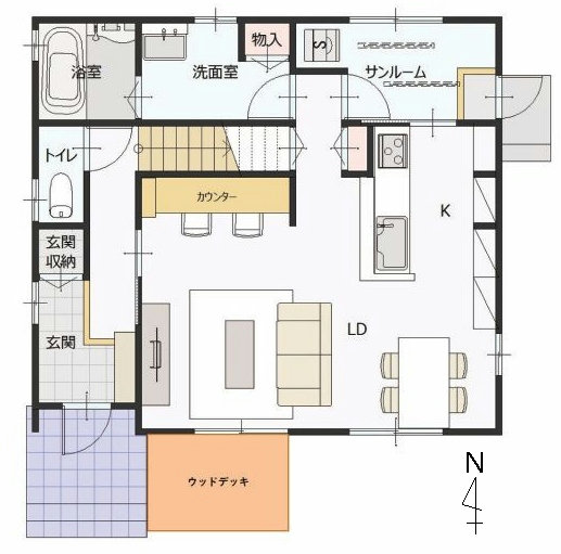 1階間取図　掲載の間取り図は設計図書を基に描き起こしたもので実際とは多少異なる場合があります。