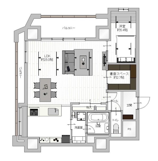 掲載の間取り図は設計図書を基に描き起こしたもので実際とは多少異なる場合があります。