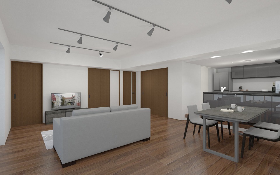 完成予想図/設計図面を基に描き起こしたもので実際とは多少異なる場合があります