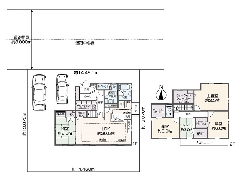 掲載の間取り図は設計図書を基に描き起こしたもので実際とは多少異なる場合があります。