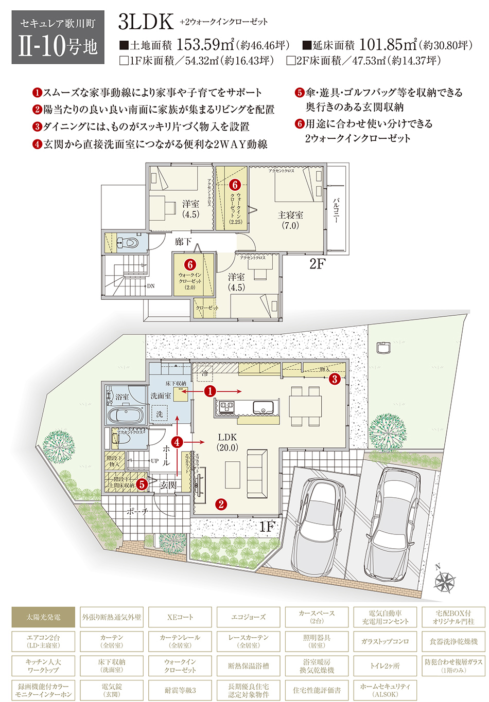 セキュレア歌川町 (分譲住宅)｜Ⅱ-10号地 プラン｜新築