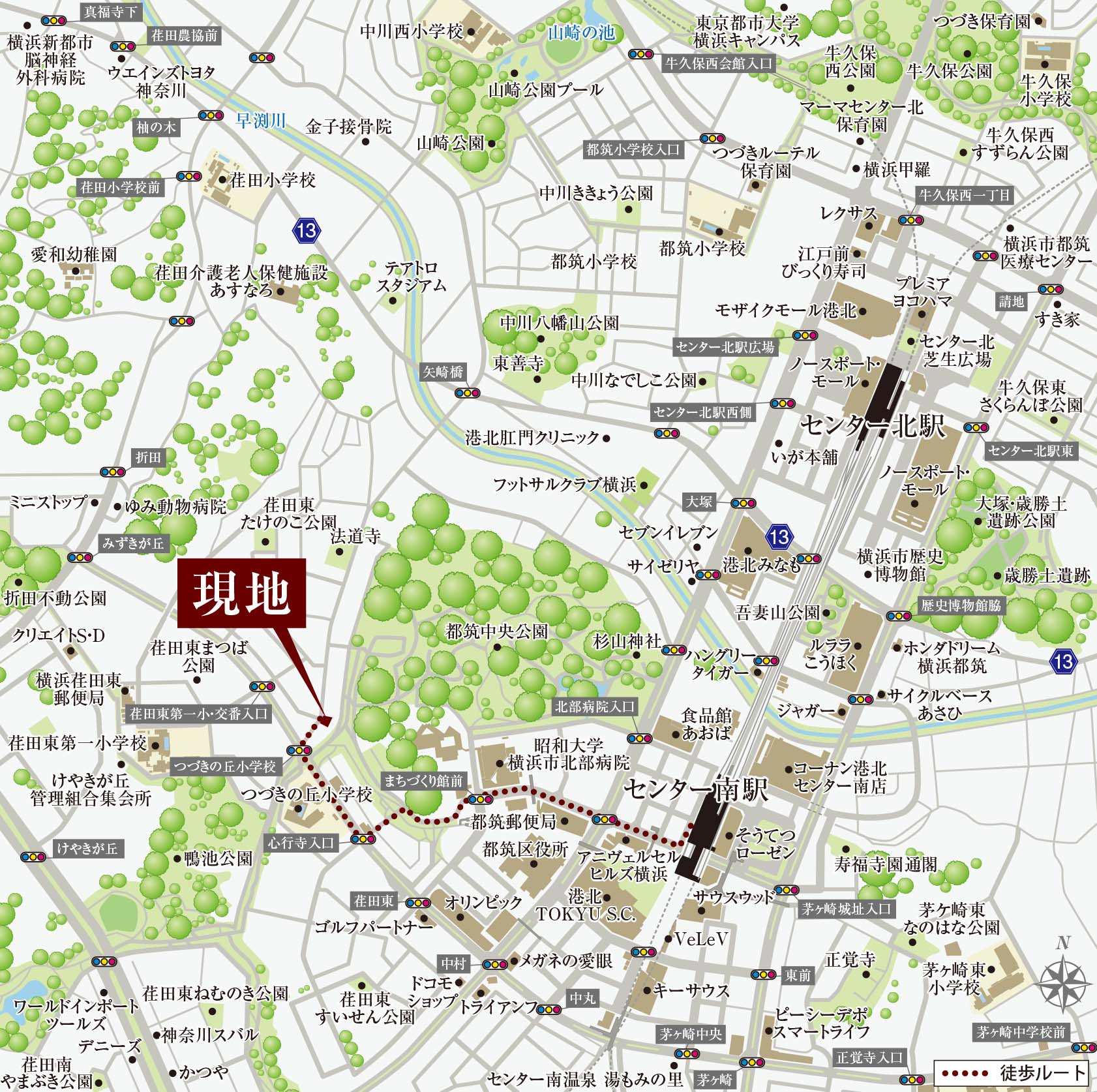現地案内図