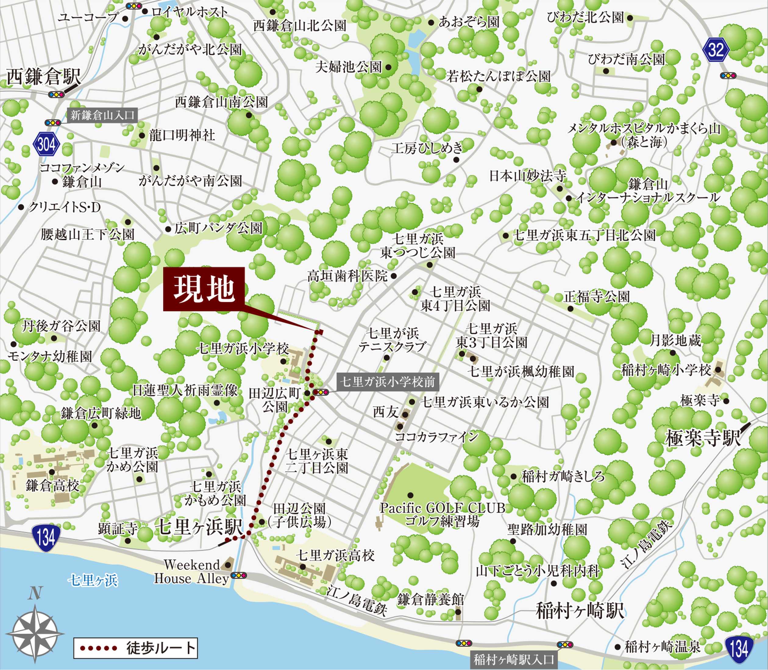 現地案内図