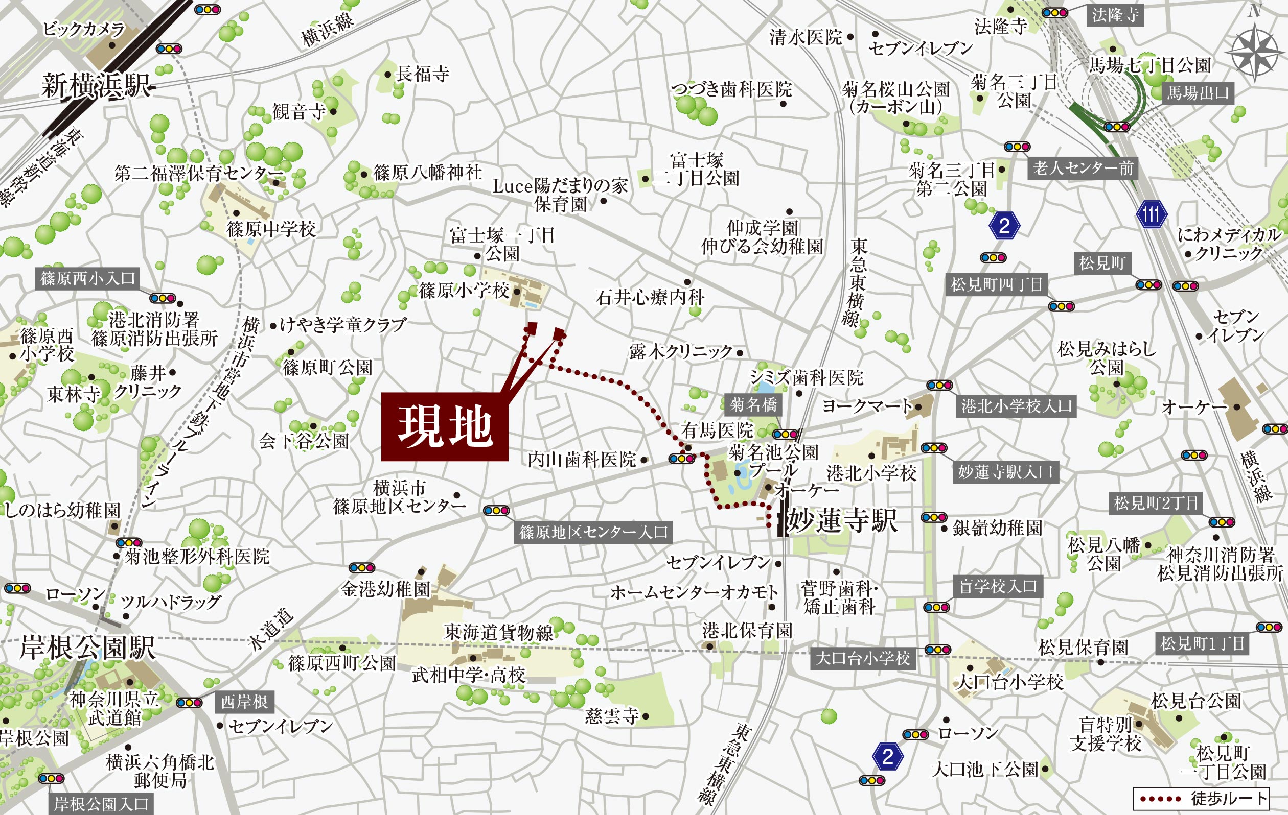 現地案内図