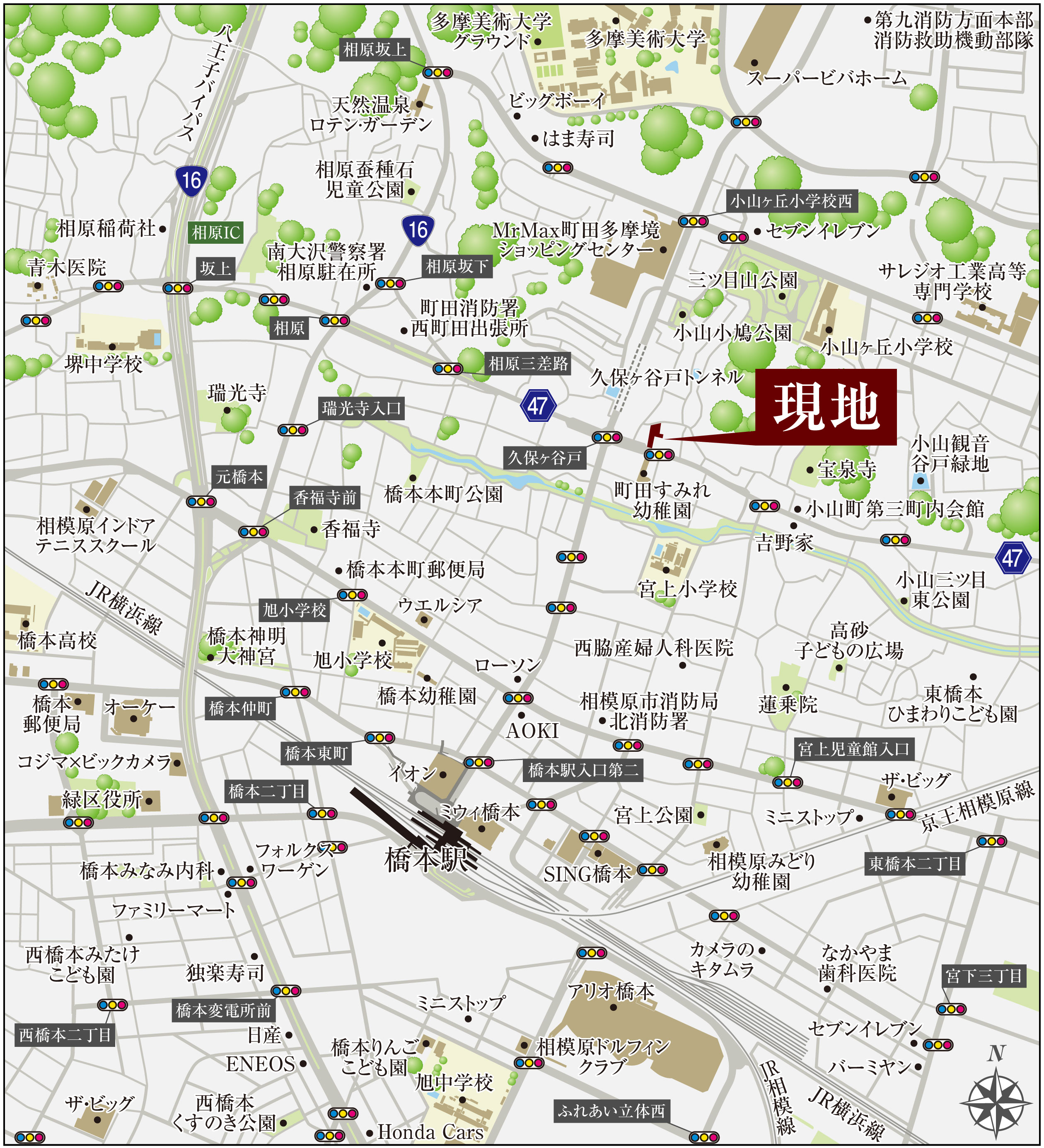 現地案内図