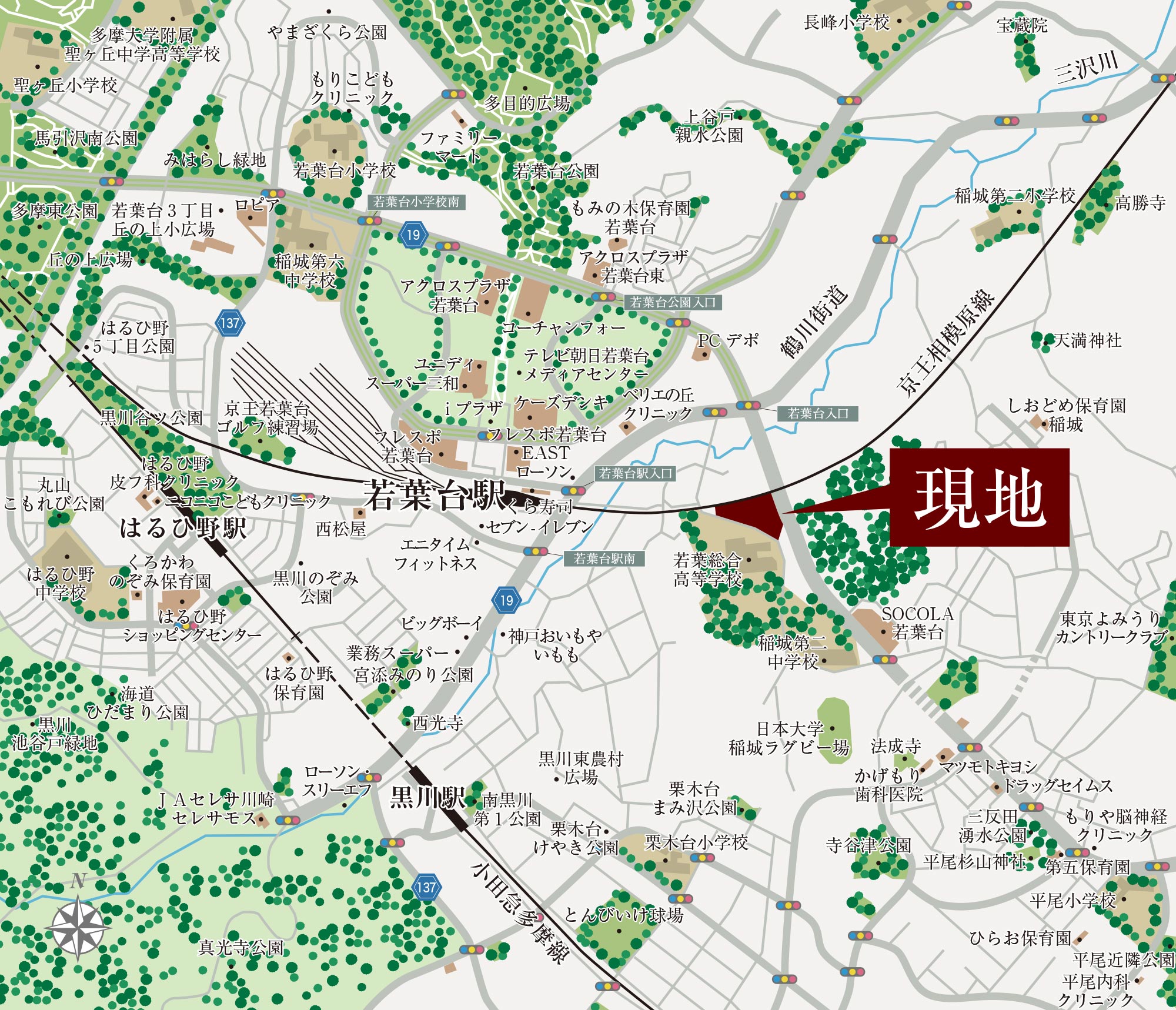 現地案内図