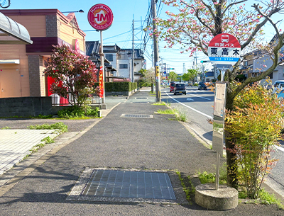 佐賀市営バス二俣線「東高木」バス停