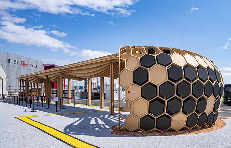 事例紹介 大阪・関西万博 東ゲート南停留所｜Future with Wood（建築物