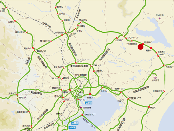 DPLつくば阿見Ⅰ-A地図