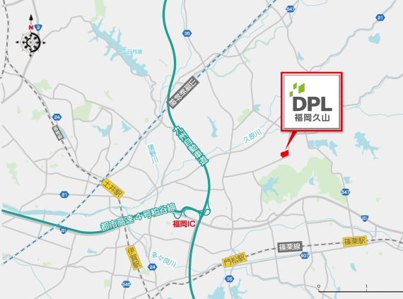 DPL福岡久山地図