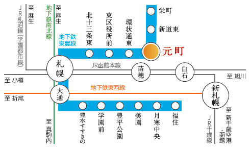 電車でのアクセス