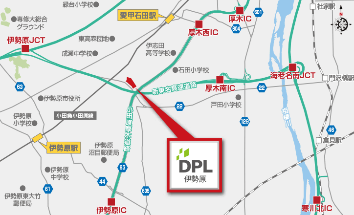 DPL伊勢原地図