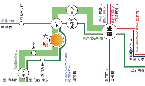 電車でのアクセス