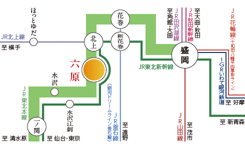 電車でのアクセス