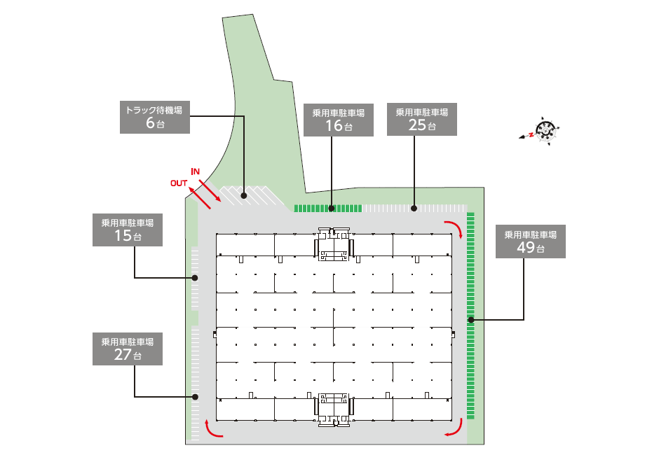 DPL埼玉上里の敷地配置図