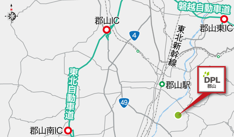 DPL郡山Ⅰ地図