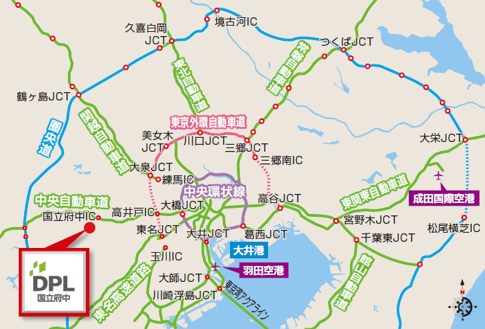 DPL国立府中地図