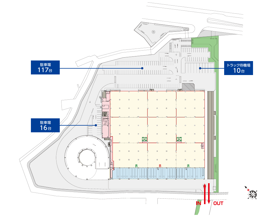 DPL国立府中の敷地配置図