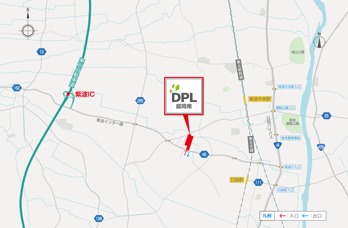 DPL盛岡南地図