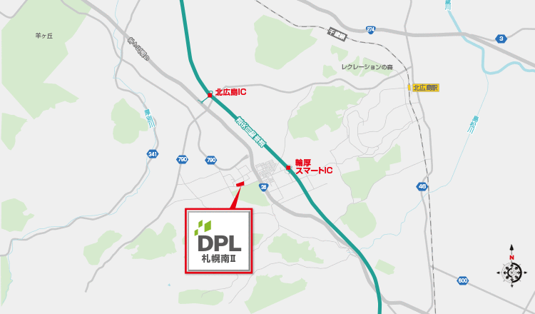 DPL札幌南Ⅱ地図