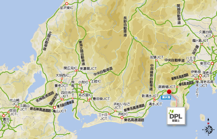 DPL新富士地図