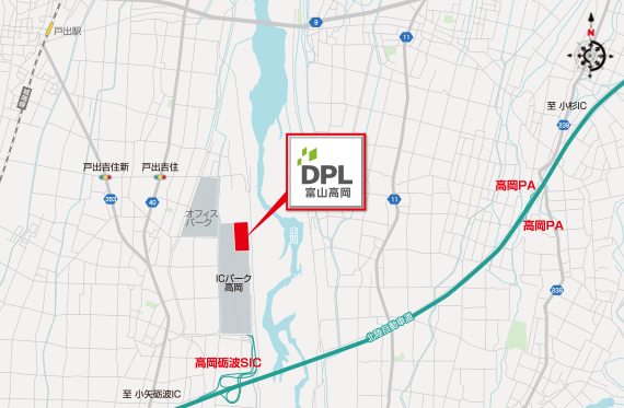 DPL富山高岡地図