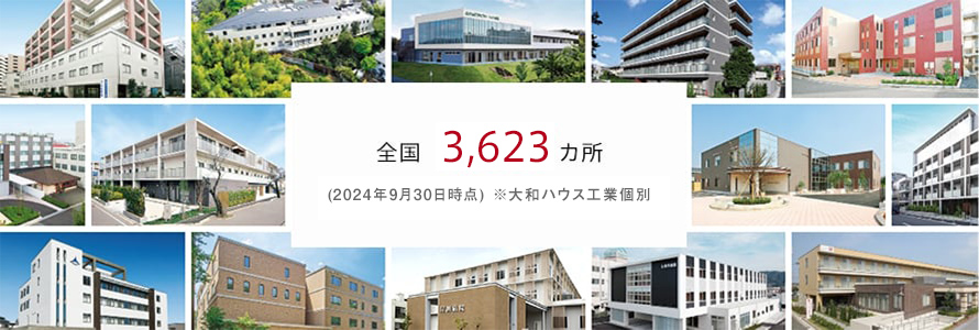 全国 6,590カ所 (2020年6月30日時点) ※大和ハウス工業個別