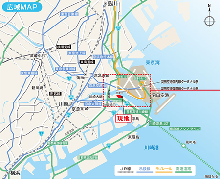 殿町プロジェクトⅢA棟（RGBⅢ）地図