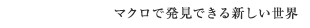 マクロで発見できる新しい世界