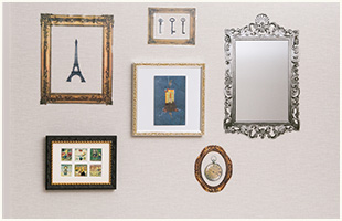 額縁と組み合わせて、だまし絵アレンジ