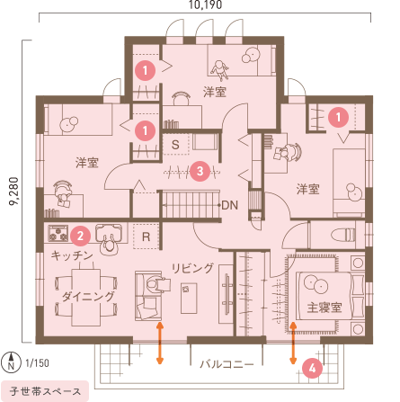 同居 3つのタイプ 二世帯住宅の暮らし 間取りと暮らし方 注文住宅 ダイワハウス