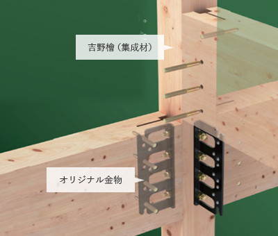 吉野檜(集成材) オリジナル金物