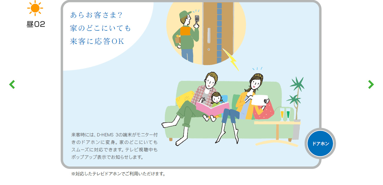 あらお客さま?家のどこにいても来客に応答OK