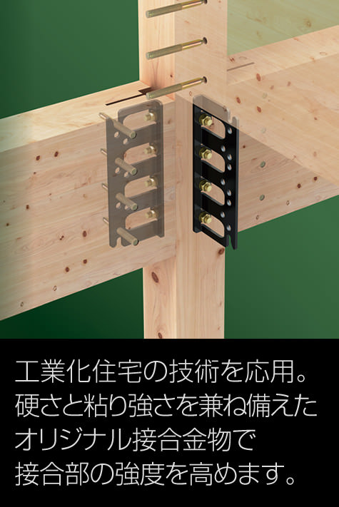 高耐震 接合金物 木造の技術 テクノロジー なぜダイワハウスなのか 注文住宅 ダイワハウス