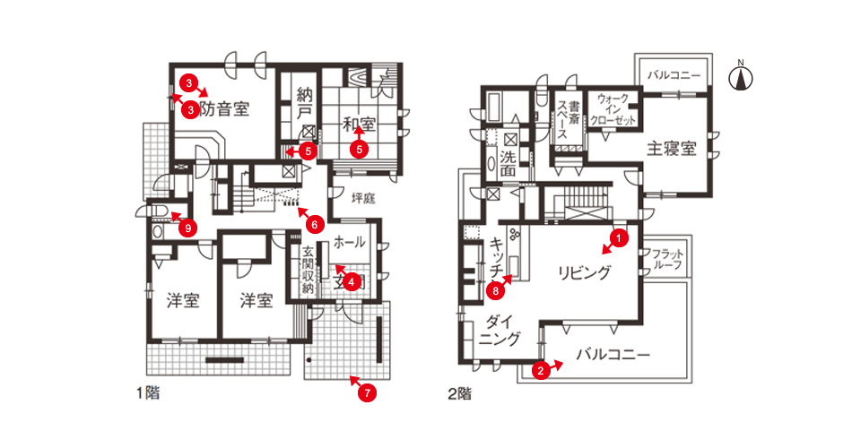 広いバルコニーが青空につながる 二階リビングの家 2階建て 建築事例 注文住宅 ダイワハウス