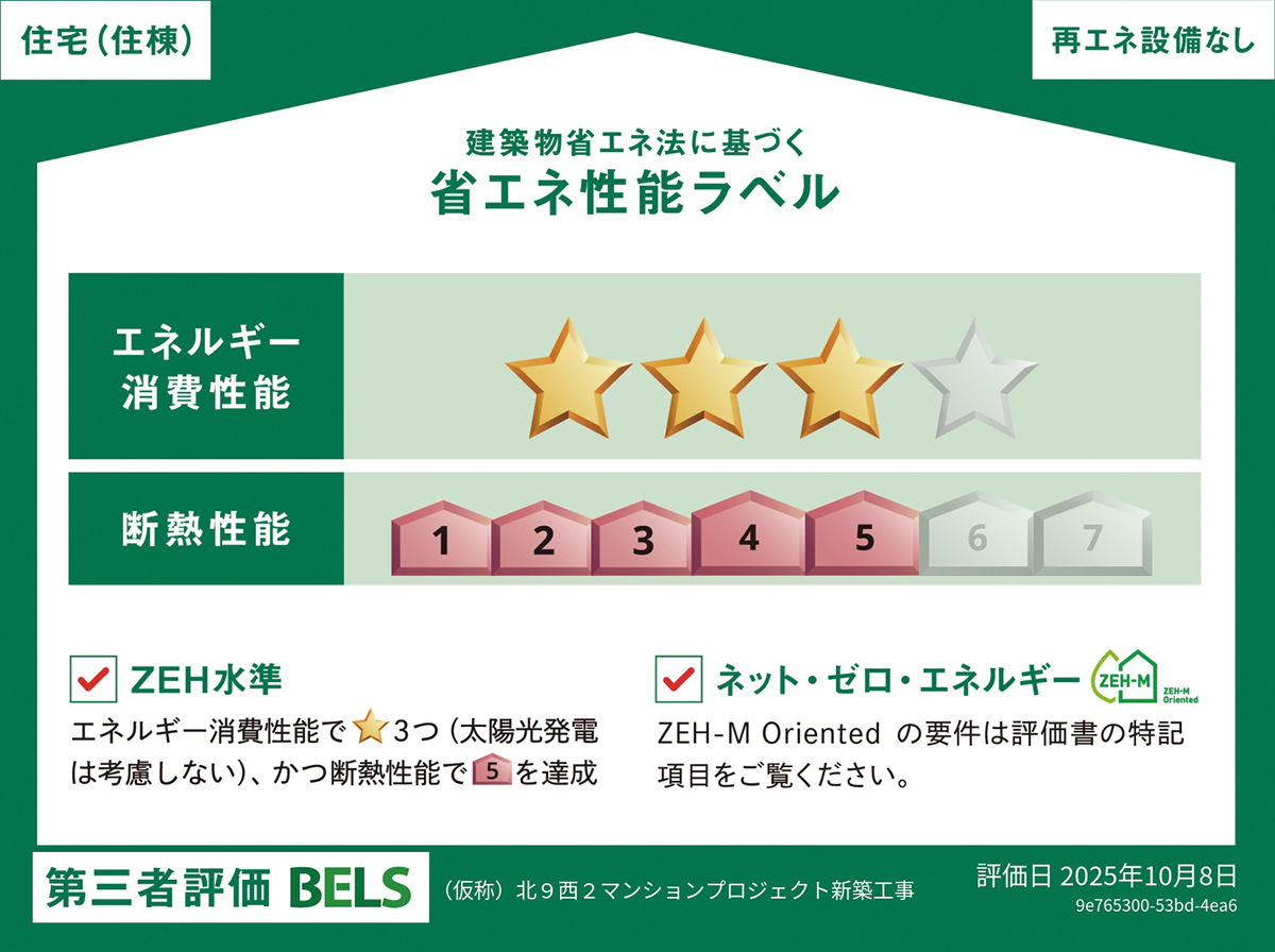 建築物省エネ法に基づく省エネ性能ラベル