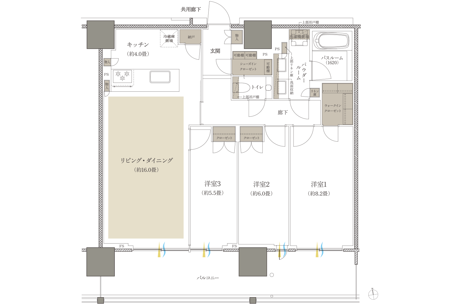 90A-2 type 間取り図